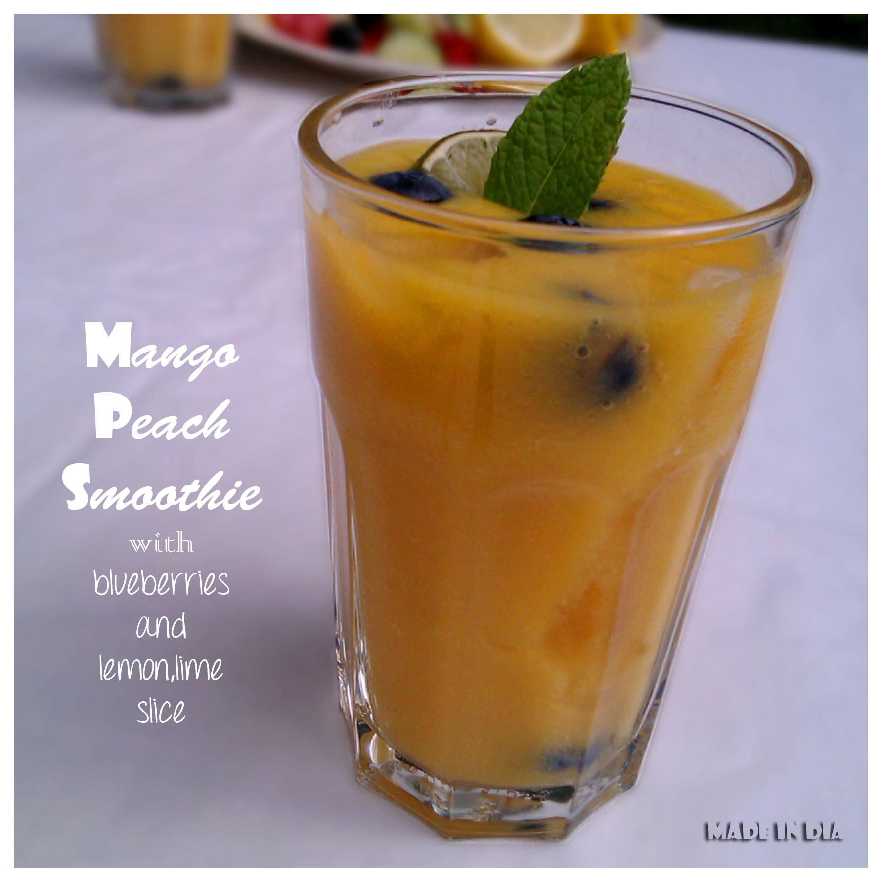 Mango peach smoothie
